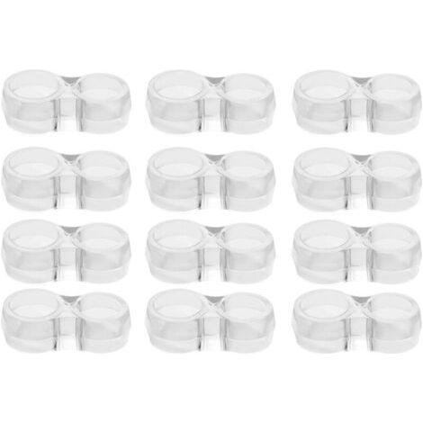 Protection poignee porte - lot de 12 protège poignée porte double transparents et protege mur pour poignée de fenêtre pour protéger contre les marques (1/4)