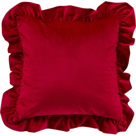 COJÍN CON VOLANTE ROJO 51X51 - Feeric lights & christmas (1/4)