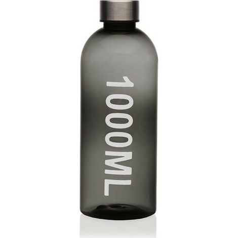 BOTELLA PLASTICO REUTILIZABLE 1000 ML GRIS (1/2)