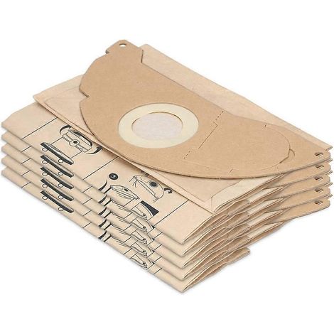 Lot de 10 sacs pour aspirateur Karcher WD2, MV2, pour Karcher 6.904-322.0-AquaForge (1/5)