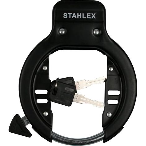 Antivol Cadre Vélo - 1 Unité - Acier - Blocage Roue - Ville VTT VAE - Compatible 54mm (1/3)