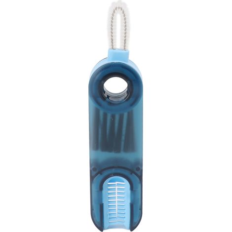 Biberon 3 en 1, couvercle de tasse, goupillon de nettoyage, goupillon multifonctionnel pour tétines, bleu (1/5)