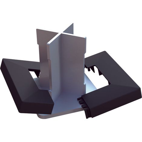 Tapa embellecedora para anclaje basfix 2x12.5x12.5 cm oxido nortene