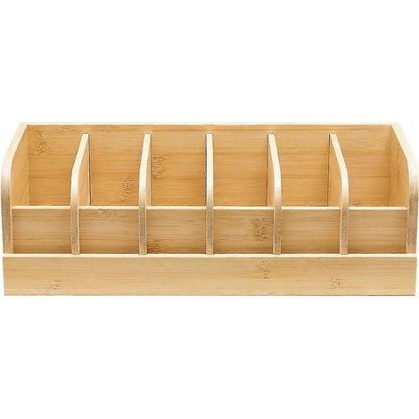 Gürtelorganizer, Gürtelhalter mit Fächern, Gürtelaufhänger für Schrank und Schublade, Gürtelständer, in Holzoptik (1/5)