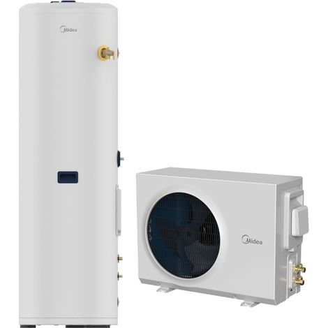 Ensemble chauffe-eau thermodynamique connecté 300L Combo Split - MIDEA - MIDCOMBO300L (1/3)