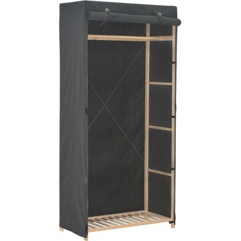 Garde-robe Gris 79 x 40 x 170 cm Tissu (1/5)