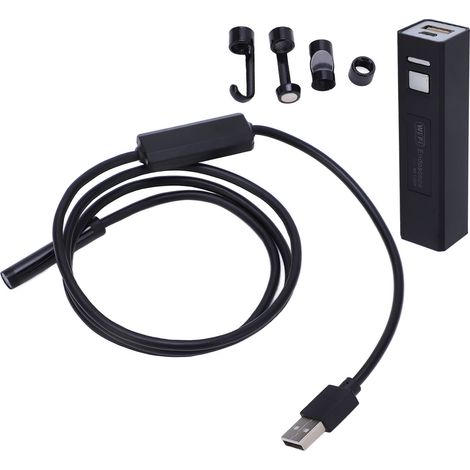 Endoscope WiFi sans fil pour téléphone, caméra d'inspection HD IP68 étanche 8mm avec éclairage, borescope portable (1/5)