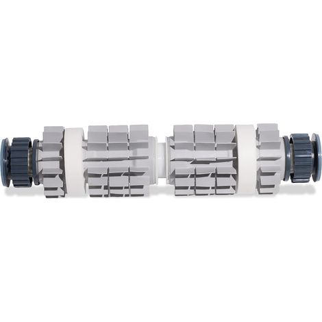 Coppia Spazzole PVC Corte Termofuse Posteriore + 2 Anelli Wonder + 2 Pulegge & Cuscinetto Centrale per Robot Maytronic Dolphin Poolstyle 60 / M 550 – M 600 – M 700 / Zenit 55 - 60 - 70 / Pro X90i / 99 (1/4)