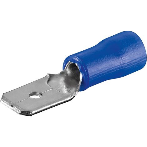 Klemme Faston männlich 6,3mm vorisoliert BLAU