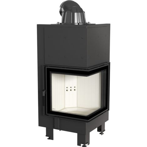 Insert cheminée MBN BS 12 vitre à droite vitre courbée (1/3)