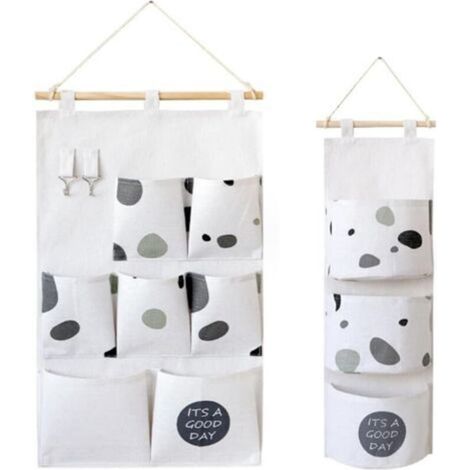Hanging Storage Bag, Fabric Door Hanging Wall Fabric Storage Wall Closet Bedroom Storage (1/5)