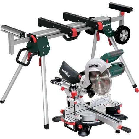 Metabo Scie à onglets KGS 254 M Set avec support de machine KSU 251 Carton