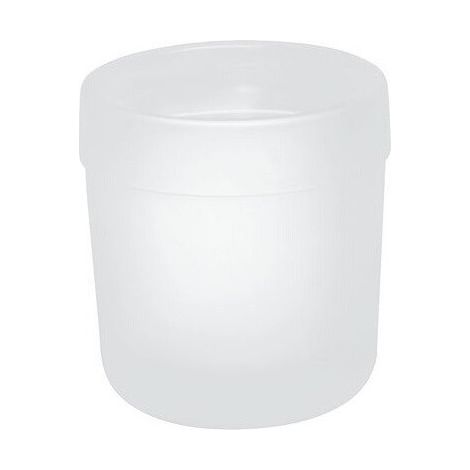 Taza de vidrio Hewi SERIE 477 con fondo plano. blanco mate