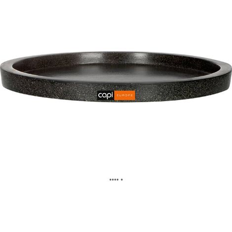 Bac en pures Fibres Baya Ext. rond plat 31x3 cm noir - dimhaut: H 31 cm - couleur: Noir