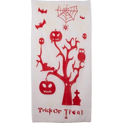 Rideau lumineux Halloween durable bordure de porte effrayante phosphorescente pour décorations de fête Halloween (1/5)