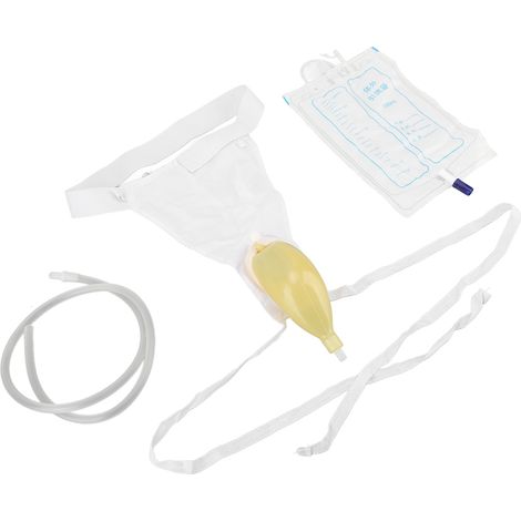 1000 ml wiederverwendbarer, hautfreundlicher Silikon-Urinbeutel für Senioren (1/5)
