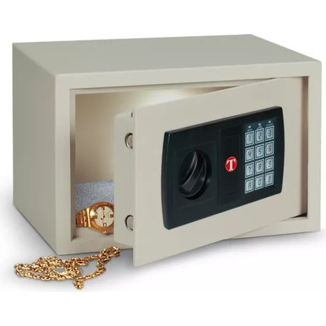 TECHNOSAFE - Coffret de sécurité à fixer à combinaison électronique digitale, 2 pênes, 9,5 L, 20x31x20 cm