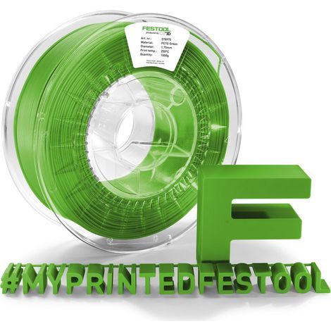 Filamento per stampante 3D festool fil-gn verde supporto assistenza