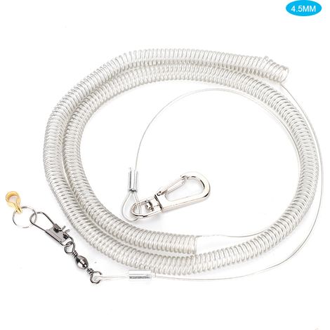 Harnais pour oiseaux, laisse anti-morsure élastique, corde d'entraînement au vol en extérieur, accessoires pour animaux de compagnie, 4,5 mm (1/5)