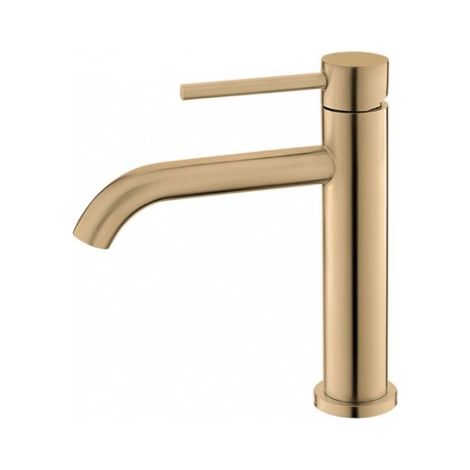 Mitigeur lavabo rétro ARTEMIS en inox rose gold H. 19cm (1/2)