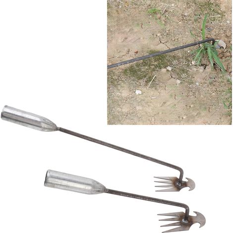 2 pièces/vente de cet outil de désherbage à double usage, une pelle à désherber, en acier au manganèse, adaptée à un usage domestique, au jardinage et au désherbage manuel. (1/5)