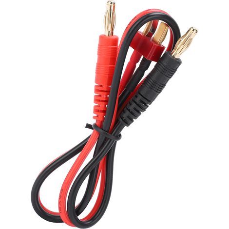 Câble en silicone 16 AWG avec fiche banane 4,0 mm et connecteur en T pour chargeur de batterie LiPo B6 (1/5)