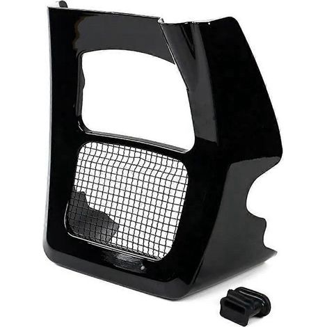 Ensemble de carénage avant, spoiler et cache-radiateur pour Harley Davidson - Noir (1/5)