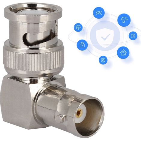 Câble BNC Anglé Mâle-Femelle pour Caméras de Surveillance et Systèmes Vidéo