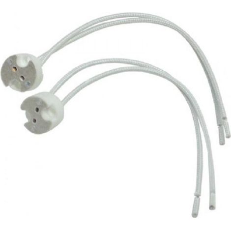 Paire de douille d'ampoule halogène lampe céramique dichroïque