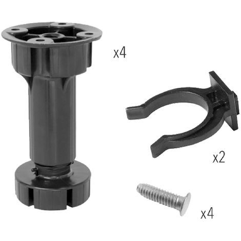 PIEDINO PER MOBILI REGOLABILE altezza registrabile mm 100 - 130 4 PZ