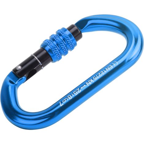 OType Outdoors Verriegelungskarabiner Kletterkarabiner Felsbergsteigerausrüstung (Blau) (1/5)