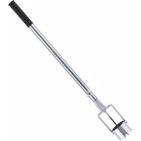 Mulch Hole Punch Outil de Jardinage Perforateur Serre Poignées Ergonomiques Crantée Acier Inoxydable Adapté au Champ Serre Plantation, 5CM