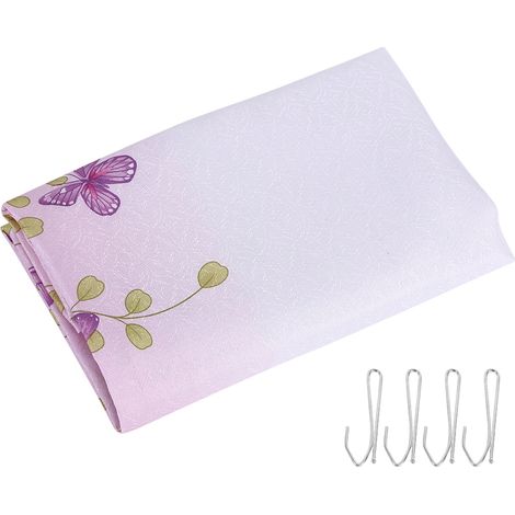 Rideau En Tulle Floral - Polyester Durable - Pour Fenêtre Salon Chambre Salle De Bain - 1 Pièce (1/5)