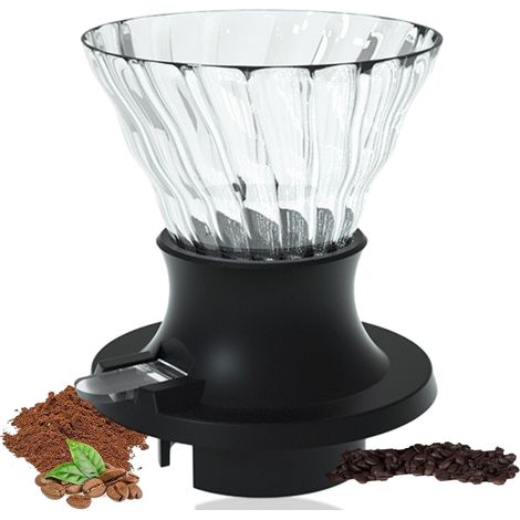 Filtre À Café En Verre - Filtre à Coulée Lente Pour Café Filtré - Convient Pour Maison Café Restaurant - 4 Tasses (1/5)