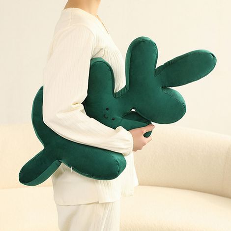 Coussin en Forme de Feuille pour Canapé en Bambou Tortue (1/5)