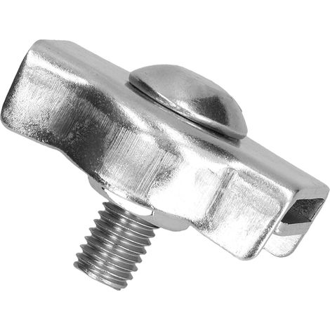 Collier de câble en acier inoxydable, pince à fil simplex, serre-câble à vis M2, lot de 50 pièces, dispositif de fixation simple pour corde et hauban. (1/5)