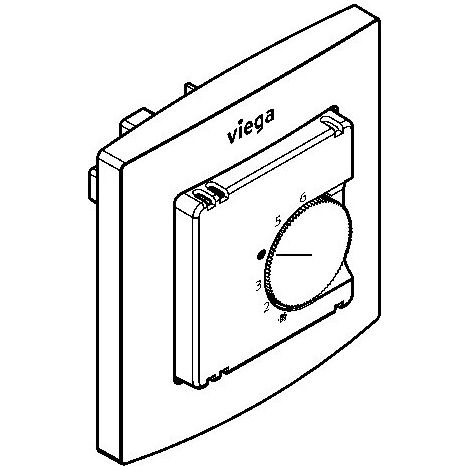 VIEGA 813512 Thermostat mural Up 1230.5 (1/2)