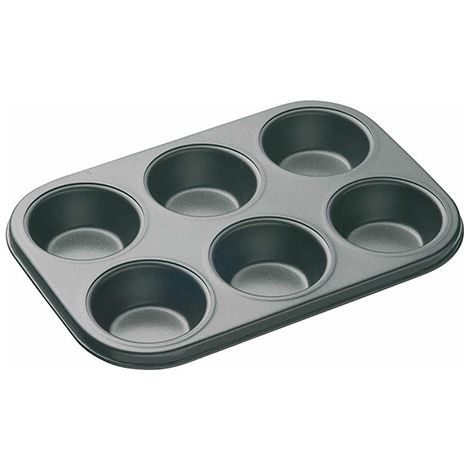 Master Class Non-Stick Six Hole Deep Baking Pan 27 x 18cm (1/2)