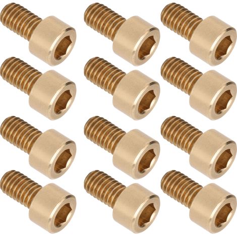50 Stück Innensechskantschrauben, Kupferbefestigungselemente, Hardware-Werkzeuge, Industriebedarf, M6M6x10mm (1/5)