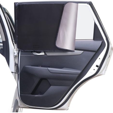 Housse de Protection Solaire Magnétique pour Voiture avec Protection UV, Pare-Soleil pour Fenêtres, Idéal pour Enfants, Adultes et Animaux (1/4)
