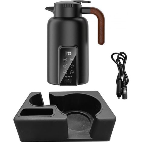 Mug chauffant intelligent pour voiture, tasse de voyage pour café en voiture, bouilloire électrique, tasse chauffante pour thé et lait (1/5)