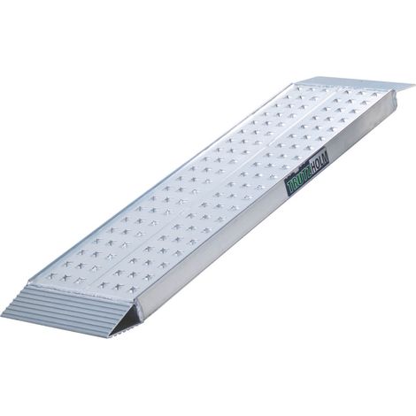 TRUTZHOLM 1 x Auffahrrampe 100 x 28 cm 270kg Alu gelocht Verladerampe Motorradrampe Sicherungsbolzen (1/5)
