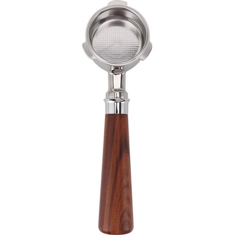 51-mm-Edelstahl-Siebträger mit 3 Löchern und bodenlosem Griff aus Rosenholz für die Donlim Petrus Bear Yanxuan A1 Kaffeemaschine (1/5)