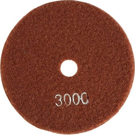 Disques de polissage diamantés humides 125 mm – Lot de 4 pour granit, béton et marbre – Grains 3000 (1/5)