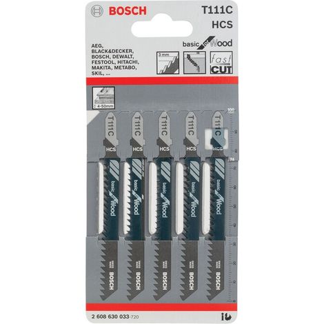 BOSCH-A 5 LAME T 111 C P/SEGHETTO ALTERNATIVO