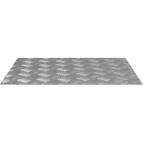 Treppe Tritt Rechtwinklig 4 pcs Silber 60 x 50 cm Aluminium