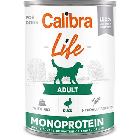 Calibra Dog Life Lata Adult Pato Y Rice 6x400gr