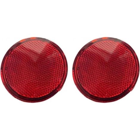2 ensembles de réflecteurs de pare-chocs arrière rouges à l'arrière pour 2007-2015 Nissan Qashqai (1/3)