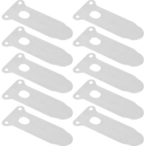 10 Pièces Plaque de Clapet Compresseur d'Air Acier Forme Langue Cylindre Pièce de Rechange 62mm (1/5)