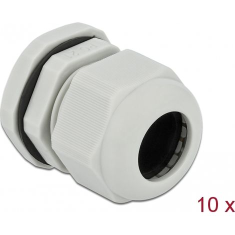 Delock Prensacables PG21 10 piezas gris